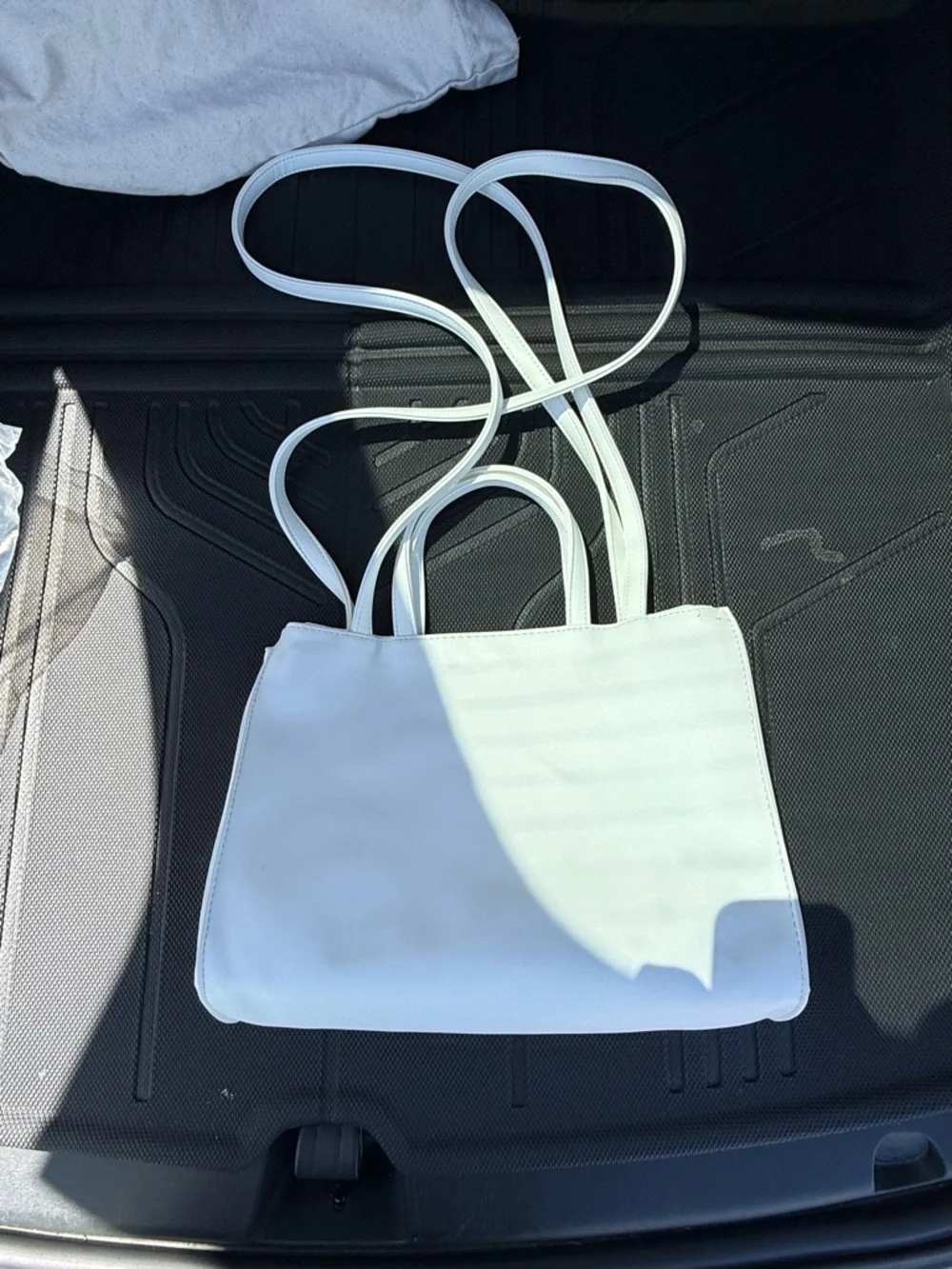 TELFAR White Middle Shopper Tote Bag